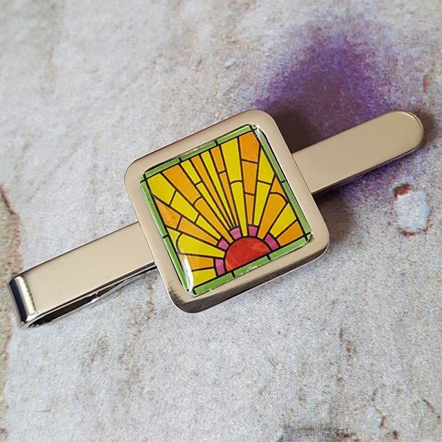Image of Art Deco Sunrise Tie Clip