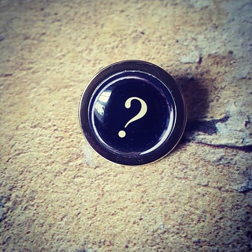 Question Mark Pewter Lapel Pin CC647 Question Punctuation Etsy