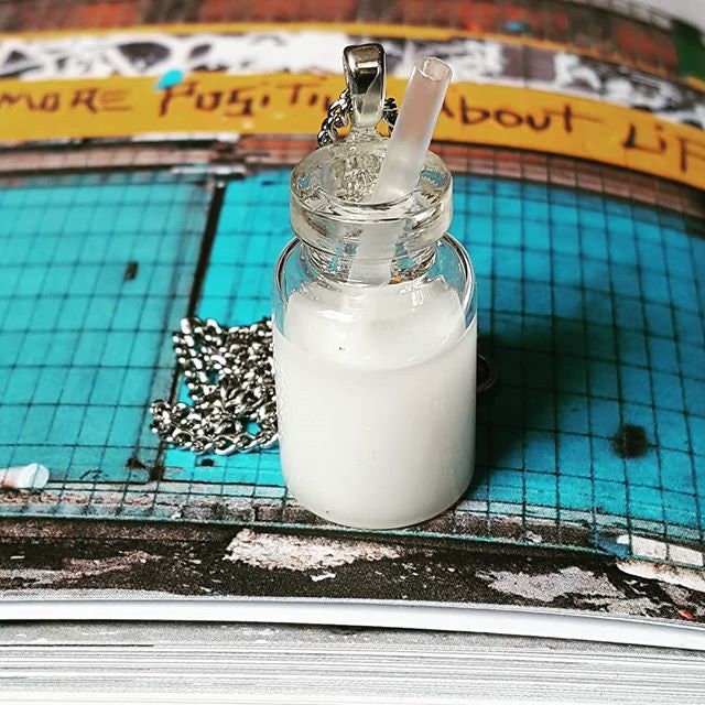 School Milk Bottle Necklace | Etsy New 