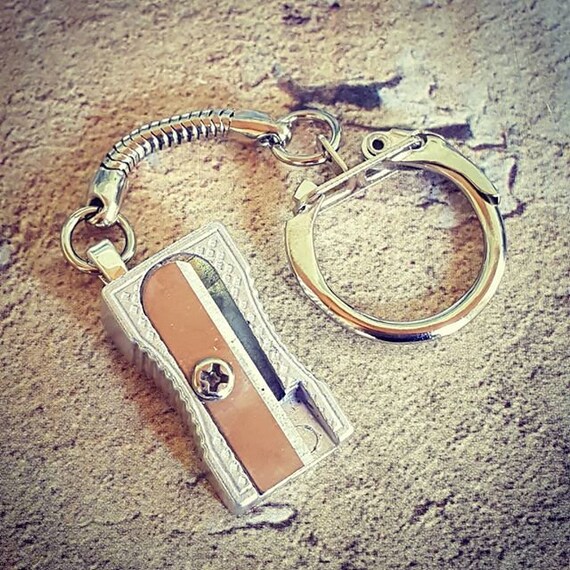 Pencil Sharpener Keyring - Etsy UK
