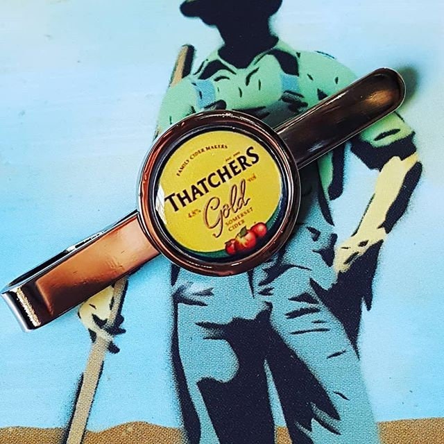 Image of Thatcher's Gold Cider Tie Clip