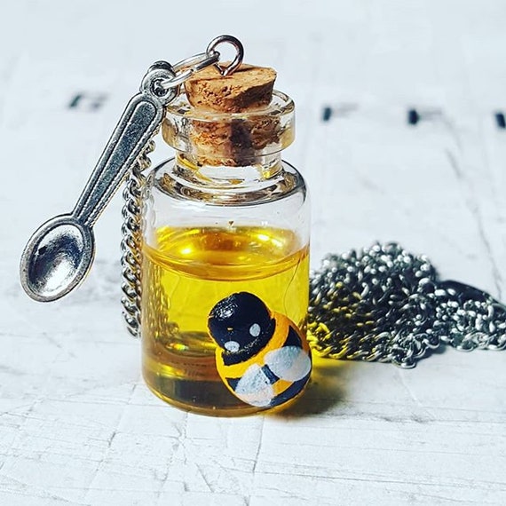 The Honey Jar Necklace Etsy