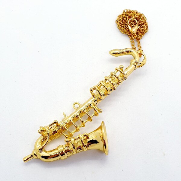 Saxophone Necklace Etsy