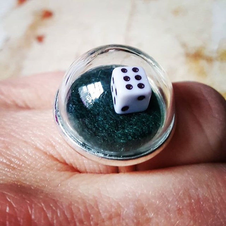 Let's go Vegas............. Casino Dice Ring 