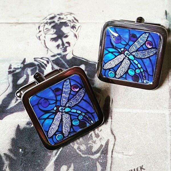 Stained Glass Dragonfly Etsy UK
