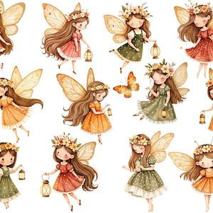 Watercolor Magical Autumn Fairy Garden Clipart Bundle ✨
Beautiful bohemian fall clipart with pumpkins, flowers, fairies, and cute animals. Perfect for birthday invitations, printable stickers, digital planners, scrapbooking, and DIY projects. High-quality PNG files with transparent background. Instant digital download for your creative ideas
