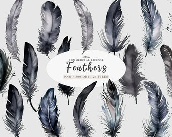 Pluma de cuervo, Arte de cuervo, Anillo de plumas, Plumas de cuervo, Plumas negras, Adorno de plumas, Clipart de bruja, Clipart místico, Comercial gratuito