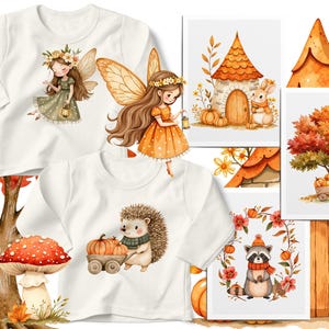 Watercolor Magical Autumn Fairy Garden Clipart Bundle ✨
Beautiful bohemian fall clipart with pumpkins, flowers, fairies, and cute animals. Perfect for birthday invitations, printable stickers, digital planners, scrapbooking, and DIY projects. High-quality PNG files with transparent background. Instant digital download for your creative ideas