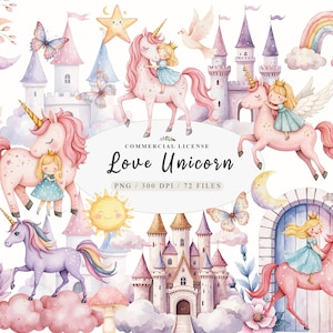 Einhorn Einhorn Prinzessin, kleine Prinzessin, Märchen, kleine Prinzessin, Märchen, süßes Einhorn, Märchen, kleine Prinzessin, Clipart