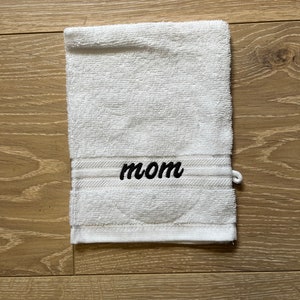 Personalized Washcloth, Embroidered, Face towel, Facecloth, Washandje afbeelding 3