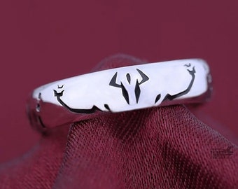 Jujutsu Kaisen Ryomen Sukuna Itadori Yuji Ring Anime  Metall Größenverstellbar Unisex Ringe Schmuck Requisite Zubehör Geschenk