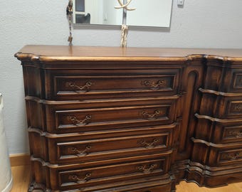 Vintage sideboard with 8 drawers