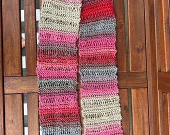 Drop-stitch Knit Scarf