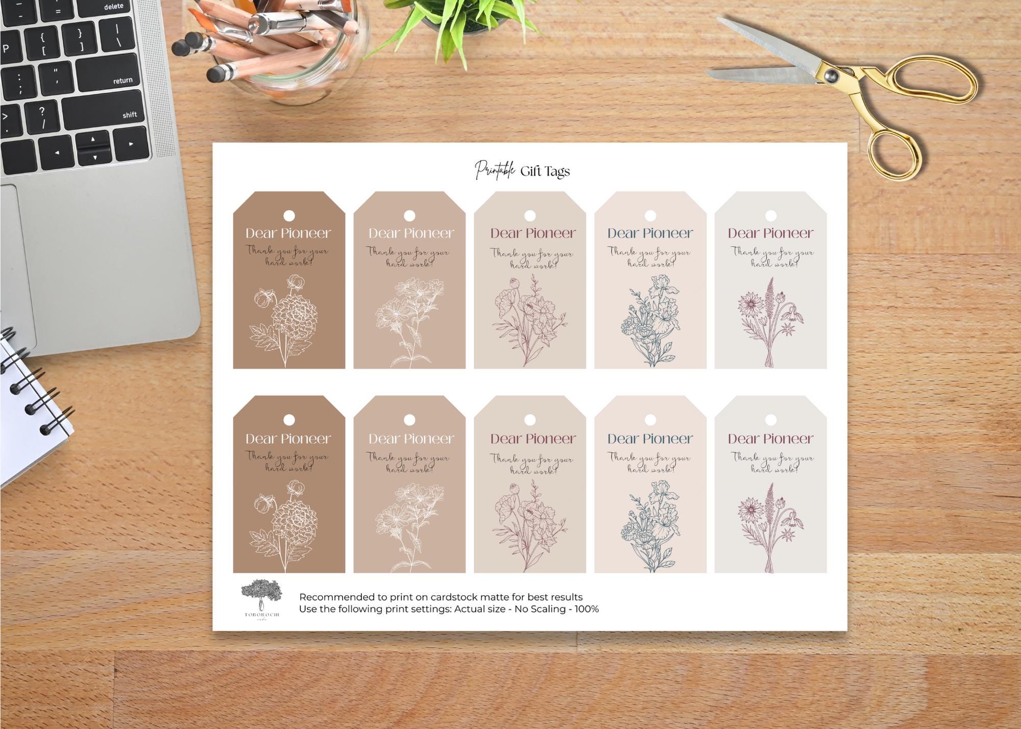 Printable Dear Pioneer Gift Tags | JW Regular Pioneer Appreciation Tags ...