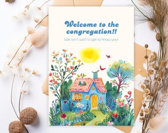 Tarjeta de bienvenida para nuevos Testigos de Jehová / ¡Estamos deseando conocerte! / Regalo para Testigos de Jehová / Tarjeta de bienvenida para Testigos de Jehová / Descarga digital instantánea para imprimir