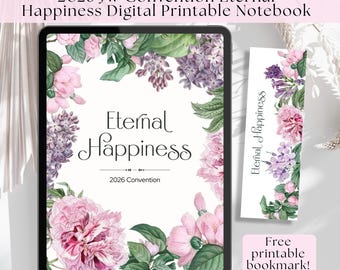 2026 Eternal Happiness JW Convention Digital Notebook |Printable PDF |Hyperlinked | 2 Pages Per Talk + Scripture Links |GoodNotes Notability