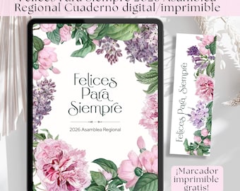 TJ Cuaderno Digital de la Asamblea Regional JW 2026 Felices Para Siempre /PDF con Hipervínculos Con/Sin Forro