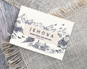 JW Card | 5. Mose 31:8 – Jehova selbst zieht vor dir her | JW Gift SKE Bethel Needgreater Neue Versammlung | Printable Digital Download