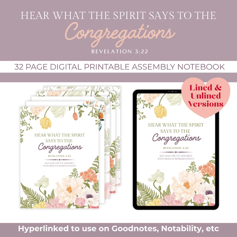 JW Circuit Assembly Digital Notebook Hear What the Spirit Says 2025 ...