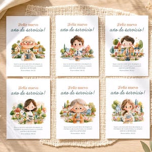 Tarjeta Feliz Nuevo Año de Servicio | Regalo Tarjeta para Precursores | Testigos de Jehová | Obegriplig PDF