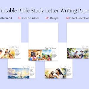 Invito allo studio biblico JW Goditi la vita per sempre Set di carta da lettere JW 5 modelli di cancelleria stampabile Servizio di campo Ministero