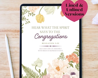 Cahier numérique JW Circuit Assembly Écoutez ce que dit l'esprit 2025-2026 | Cahier d'exercices PDF avec liens hypertexte, ligné et non ligné GoodNotes Notability