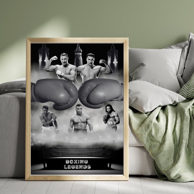 Legends of the Ring: Iconic Boxing Poster, Vintage Sport Poster ...