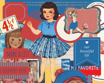 Printable Junk Journal Ephemera: Vintage Collage Sheets (PDF & JPEG Download)