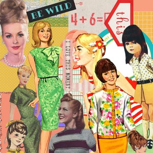Vintage Ephemera Kit #14: Retro Collage Images for Junk Journals (PDF & JPEG)