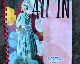 Junk Journal Notebook Scrapbook Mixed Media Upcycled
