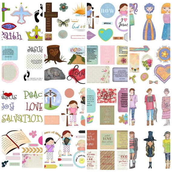 Faithbooking Printables Mega Pack Of 40 Collage Sheets Etsy