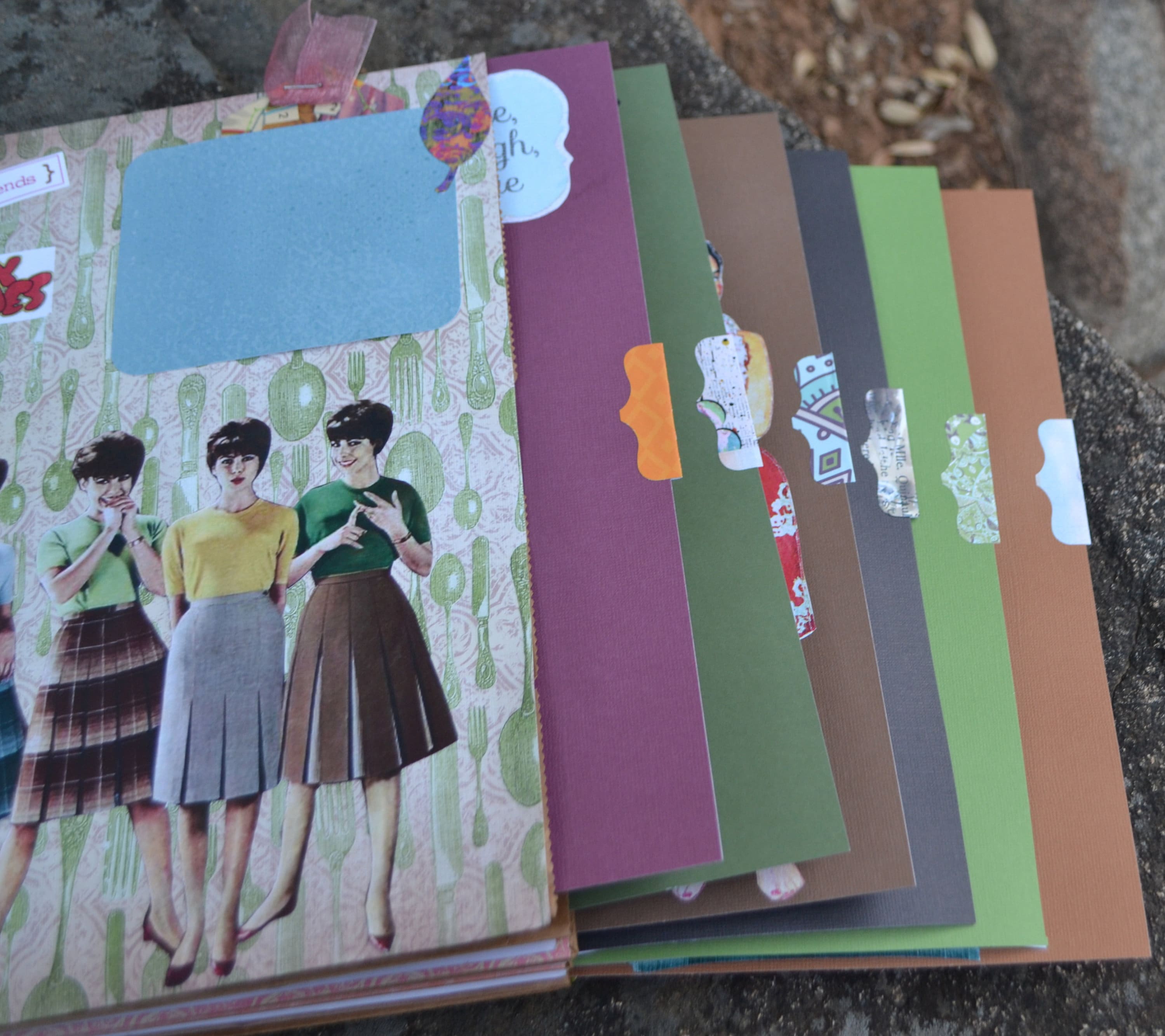 Large Paper Bag Journal, Handmade Journal, Altered Art Journal, Mixed