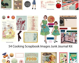 Imágenes prediseñadas de cocina vintage: Efímeras de diario basura (descarga digital)