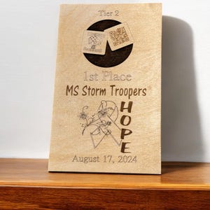 Custom Engraved Cornhole Tournament Trophies | Durable Birch Plywood | Personalized Awards for Tournaments & Charity Events