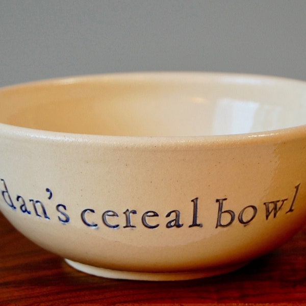 Personalized Cereal Bowl Etsy
