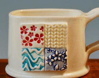Patterned Patchwork Mug