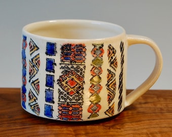 Moroccan Rug Mug (Zig Zag)