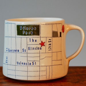 The Mission - San Francisco Map Tasse