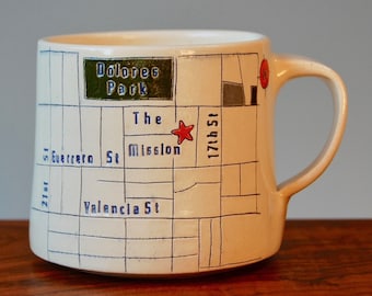 The Mission - San Francisco Map Mug