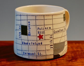 Potrero Hill - San Francisco Map Mug