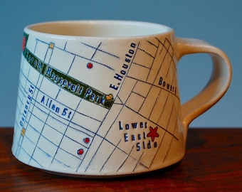 Lower East Side Map Mug