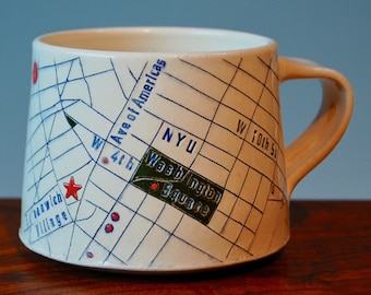 Greenwich Village Map Mug