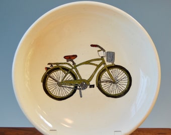 Green Vintage Bicycle Plate