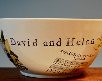 Custom Illustrated Serving Bowl