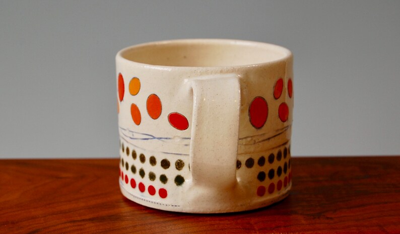 Patterned Dots Mug Orange image 5