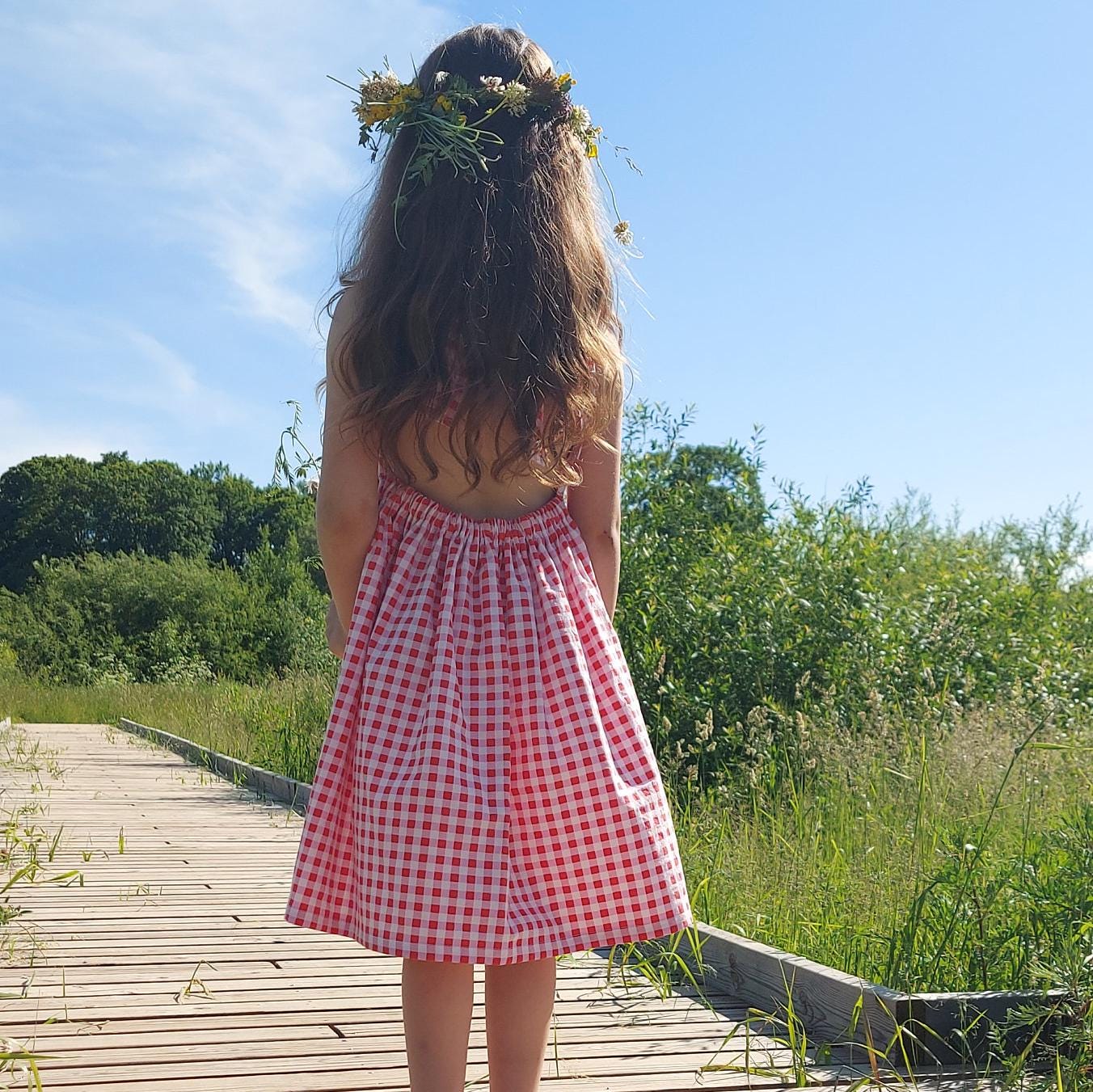ワンピース petit ribbon dress pattern ribbon pattern pleated dress – BUNNY APARTMENT