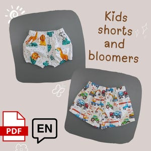 Kids Shorts and Bloomers Sewing Pattern | 0-3 Years | PDF Pattern & Sewing Guide | DIY Baby Clothes | Easy Sewing Pattern in English