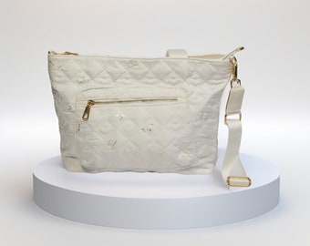 Quilted Model White Colour Stylish Women's Bag