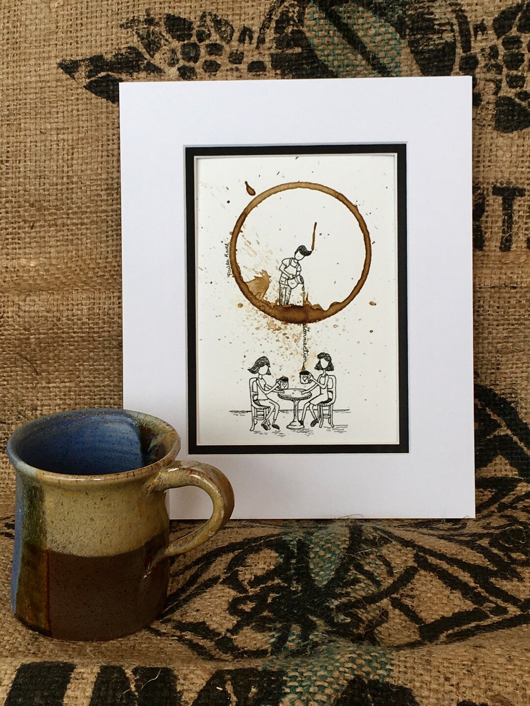 COFFEE Cup Ring Art 