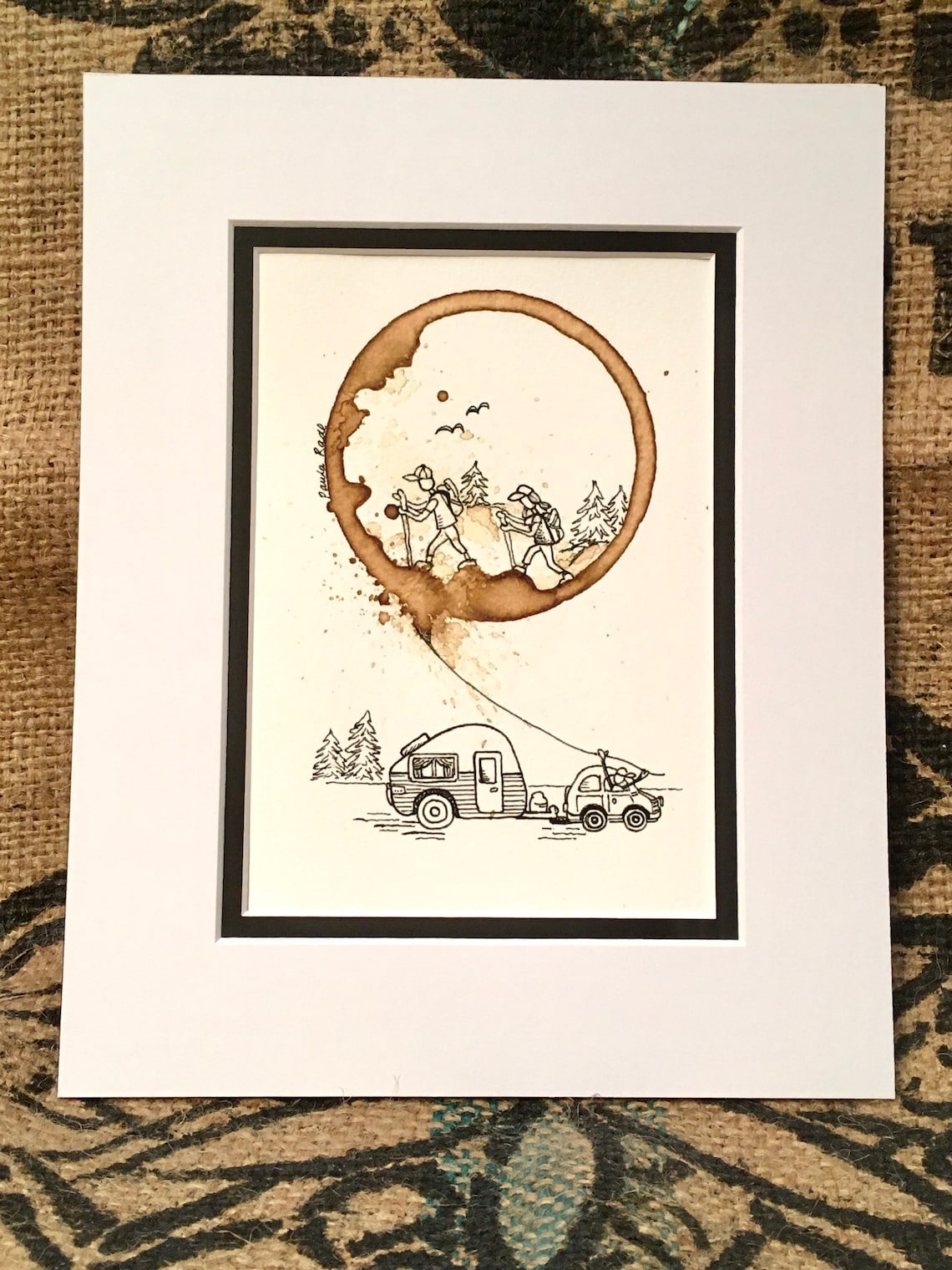COFFEE Ring Art Painting an Adventure We Will Etsy